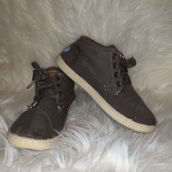 Toms Other - UNISEX KIDS HIGH TOP GRAY TOMS